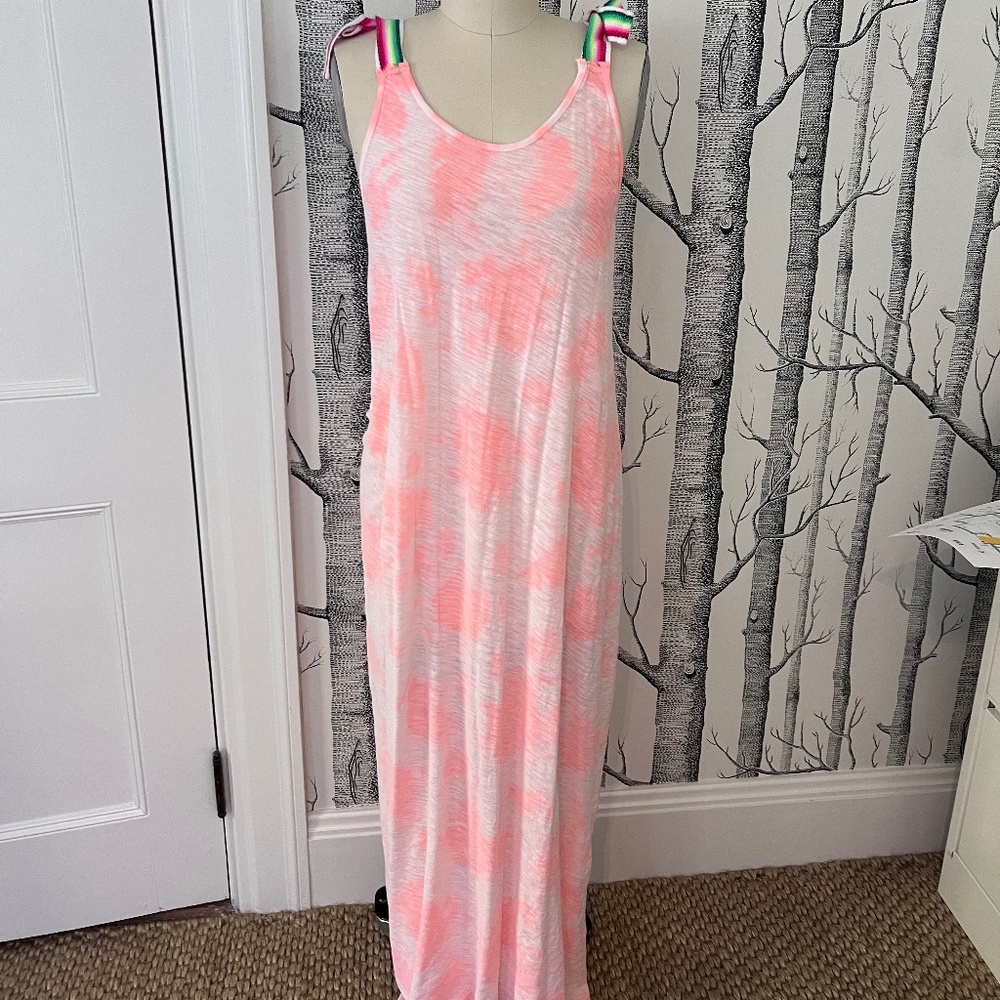 Pitusa Tie Dye Backless dress - Coral